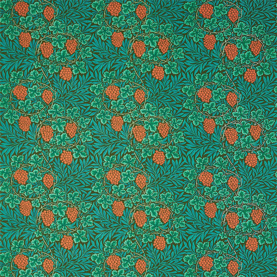 Vine Dark Olive 226852 Apex Curtains
