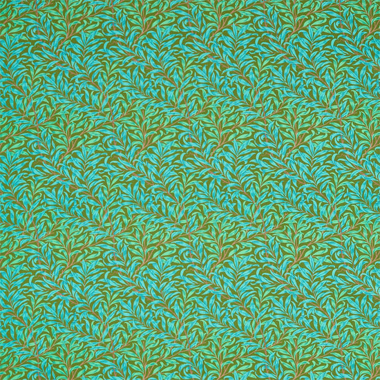 Willow Boughs Olive Turquoise 226841 Apex Curtains