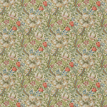 Golden Lily Green Gold 226702 Curtains