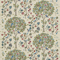 Kelmscott Tree Embroidery Woad Rose 237206 Fabric by the Metre