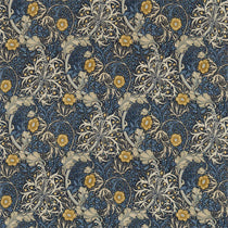 Morris Seaween Ink Woad 226727 Box Seat Covers Morris Seaween Ink Woad 226727 Box Seat Covers