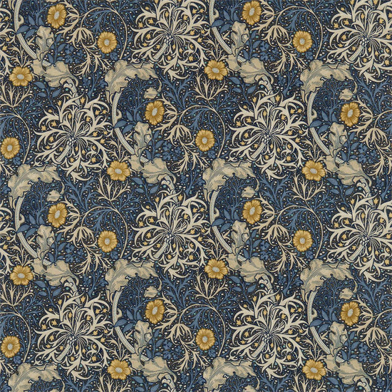 Morris Seaween Ink Woad 226727 Bed Runners