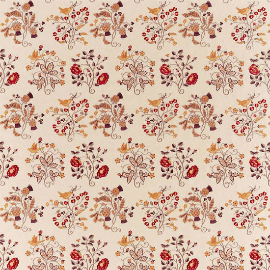 Newill Embroidery Wine Saffron 236825 Apex Curtains