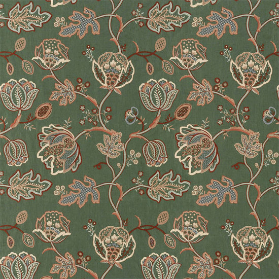 Theodosia Embroidery Bottle Green 236821 Upholstered Pelmets
