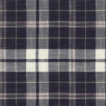 Ayr Check Dark Navy Upholstered Pelmets