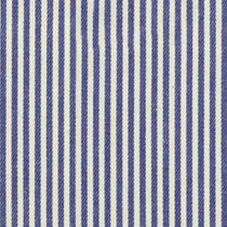 Candy Stripe Indigo Upholstered Pelmets