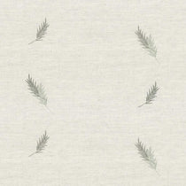 Embroidered Union Fern Floral Sage Curtains