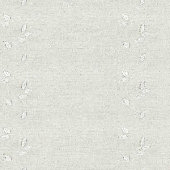 Embroidered Union Leaf Floral Cream Apex Curtains