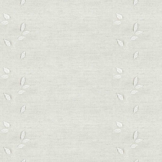 Embroidered Union Leaf Floral Cream Fabric by the Metre