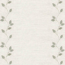 Embroidered Union Leaf Floral Sage Curtains
