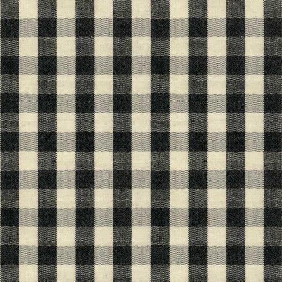 Suffolk Check Black Fabric by the Metre