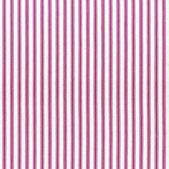 Ticking Stripe 1 Cerise Curtains