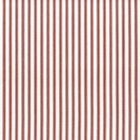 Ticking Stripe 1 Crimson Curtains