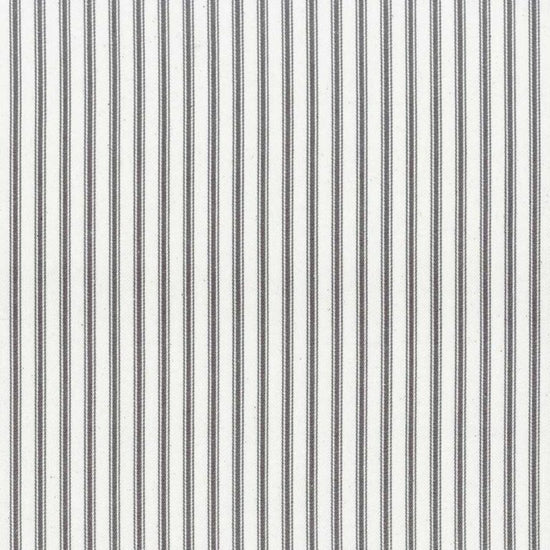 Ticking Stripe 1 Dark Grey Upholstered Pelmets