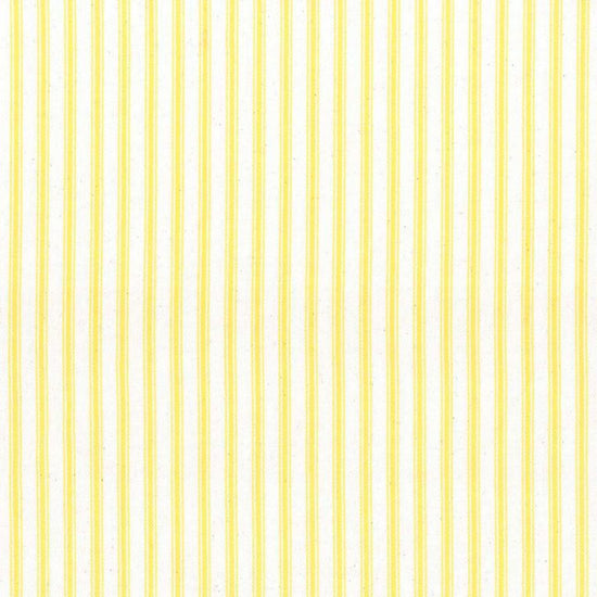 Ticking Stripe 1 Lemon Fabric by the Metre