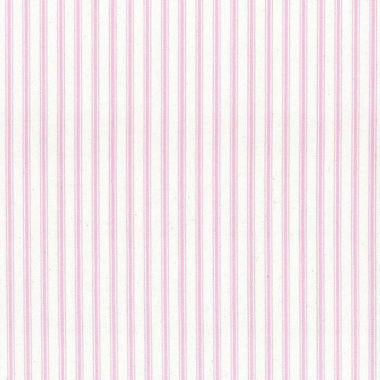 Ticking Stripe 1 Rose Fabric by the Metre