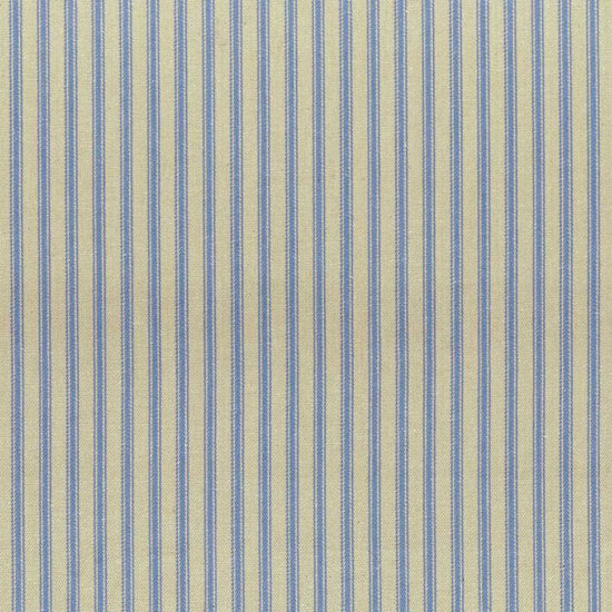 Ticking Stripe 1 Rustic Petrol Blue Fabric by the Metre