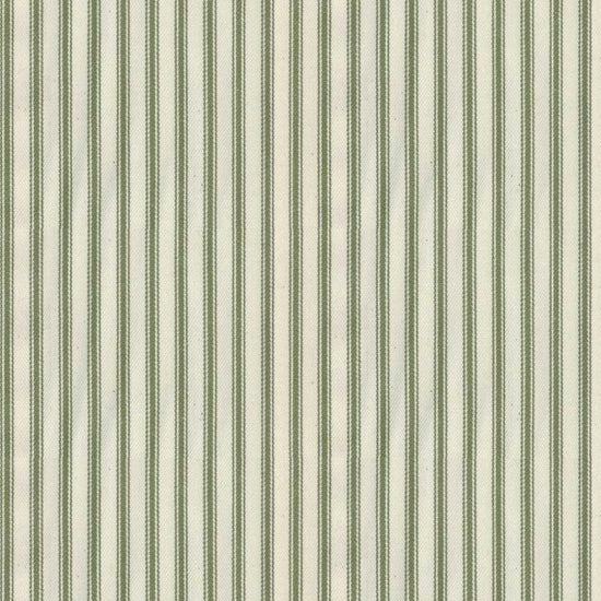 Ticking Stripe 1 Sage Curtains