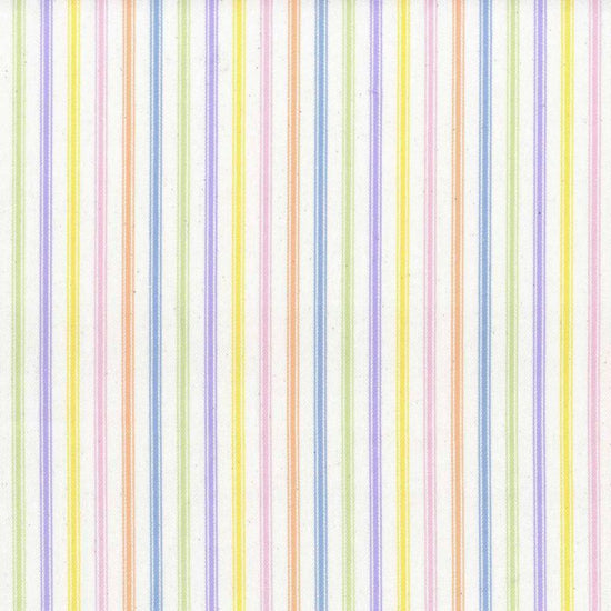 Ticking Stripe 1 Tutti Frutti Fabric by the Metre