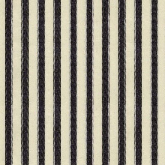 Ticking Stripe 2 Black Fabric by the Metre