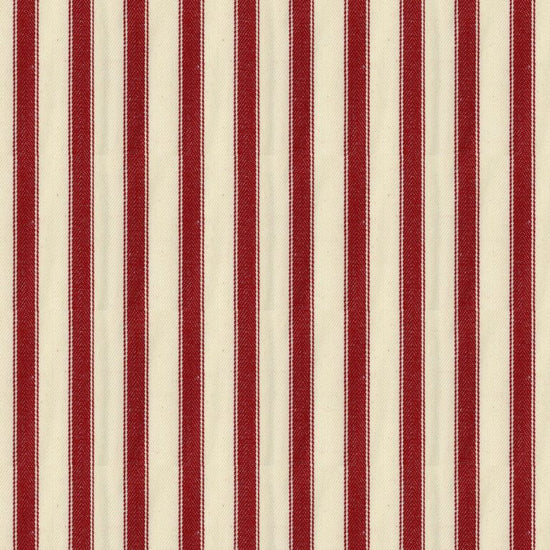 Ticking Stripe 2 Peony Fabric by the Metre