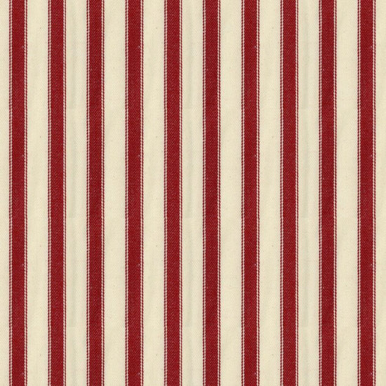 Ticking Stripe 2 Peony Fabric by the Metre