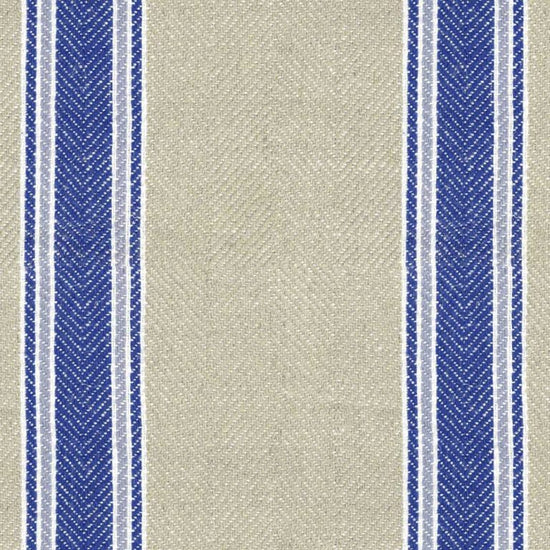 Moffat Stripe Cobalt Fabric by the Metre