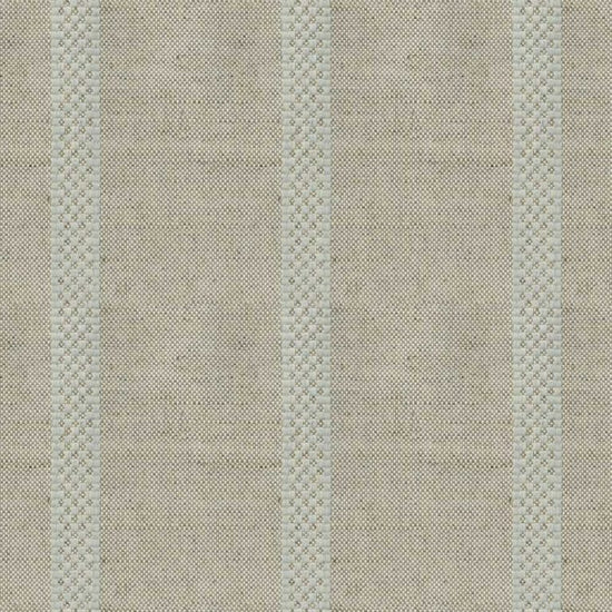 Hopsack Stripe Mint Curtains