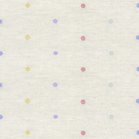 Embroidered Union Spot Rainbow Fabric by the Metre