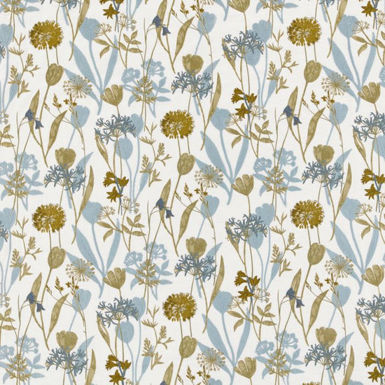 Niwa Emrboidery Cornflower Roman Blinds