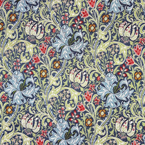 Golden Lily Denim William Morris Inspired Curtains