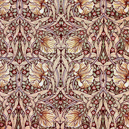 Pimpernel Red William Morris Inspired Fabric by the Metre