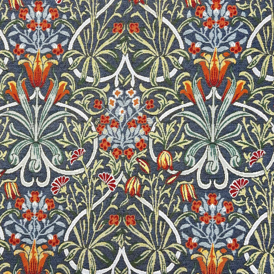 Woodland Weeds Indigo William Morris Inspired Samples