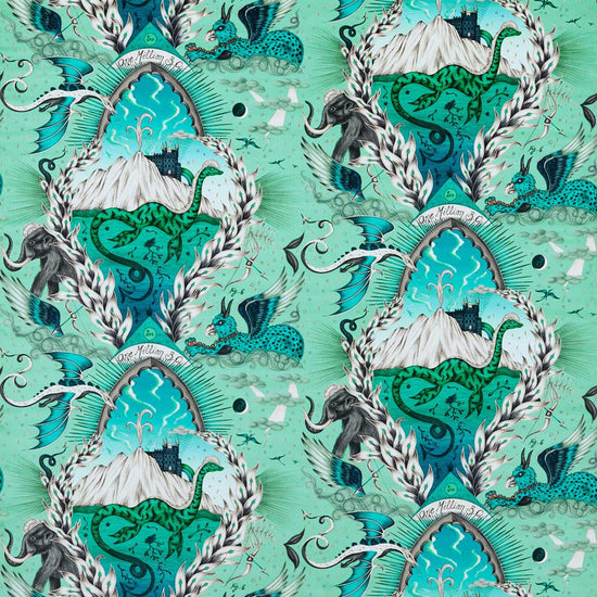 Highlandia Velvet Sage F1752-03 Upholstered Pelmets