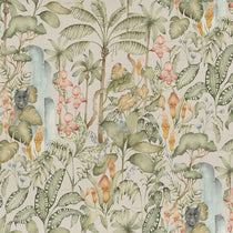 Elysian Canopy Printed Cotton Green Fabric by the Metre