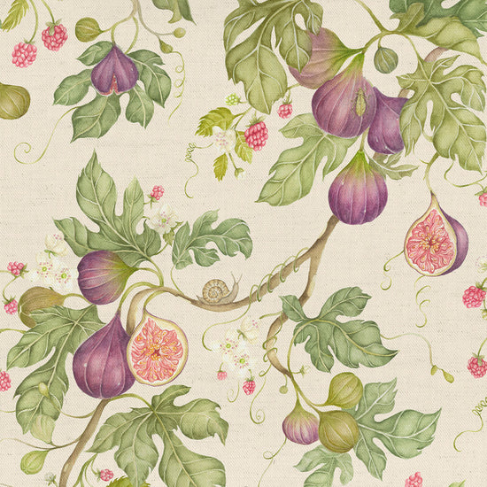 Fig Gardens Printed Cotton Cream Curtains