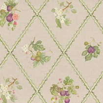 Fig Trellis Printed Cotton Taupe Fabric by the Metre