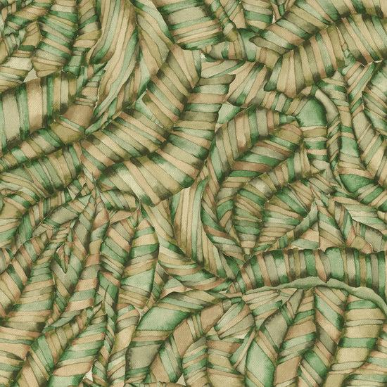 Musa Printed Cotton Kiwi Curtains