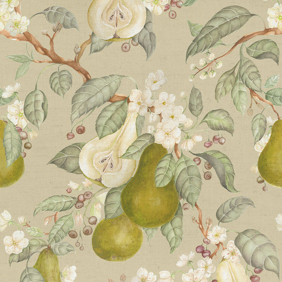 Pear Harvest Printed Cotton Hazel Curtains