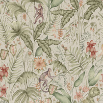 Tropical Utopia Printed Cotton Green Fabric by the Metre