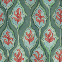 Zephyr Printed Cotton Oasis Roman Blinds