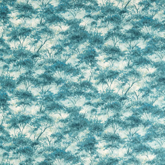Boschetto Print Teal Curtains