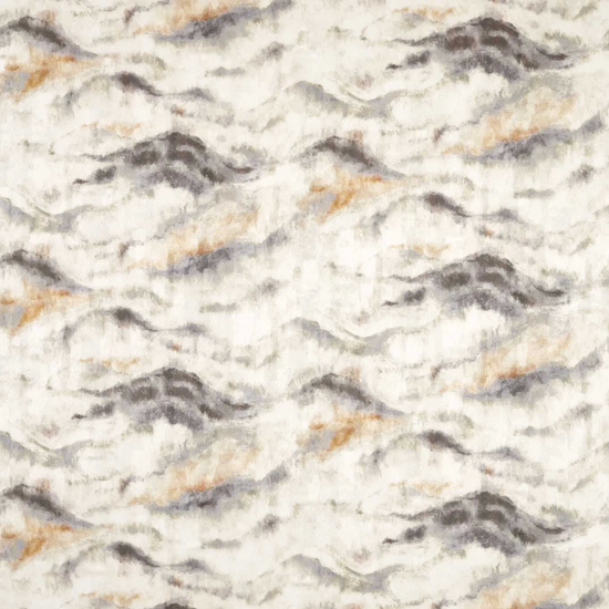 Earthscape Print Antique Curtains