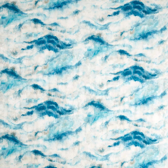 Earthscape Print Denim Curtains