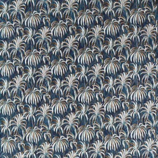 Floresta Embroidery Midnight Antique Curtains