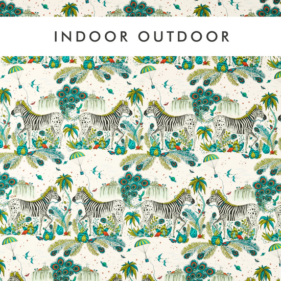 Lost World Indoor  Green Curtains