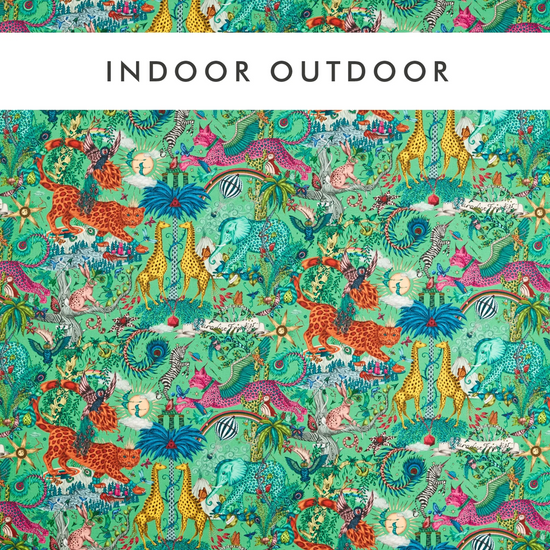 Paradise Lost Indoor  Green Curtains