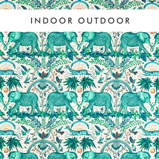 Zambezi Indoor  Green Curtains