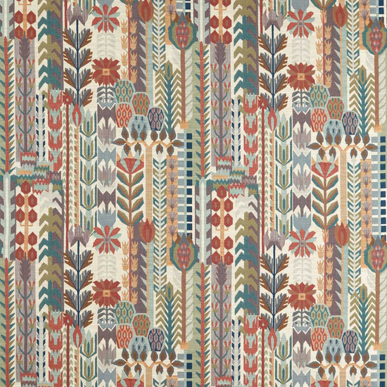 Kuparr Terracotta Azul Curtains