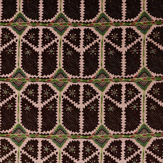 Brocha Blush Charcoal Curtains